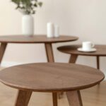 Klasyczny nowoczesny dębowy stolik tabacco Basic