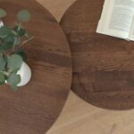 Klasyczny nowoczesny dębowy stolik tabacco Basic