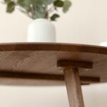 Klasyczny nowoczesny dębowy stolik 90 cm Basic