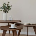 Klasyczny nowoczesny dębowy stolik 90 cm Basic