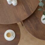 Klasyczny nowoczesny dębowy stolik tabacco Basic