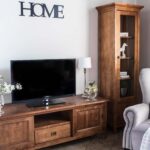 Szafka RTV z Drewna Długa MENDOZ