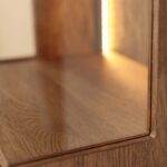 Industrialna nowoczesna dębowa witryna Essentia