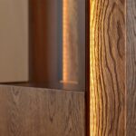 Elegancka dębowa nowoczesna witryna Essentia