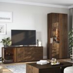 Elegancka nowoczesna dębowa witryna Essentia