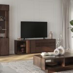 Industrialna nowoczesna dębowa witryna Essentia