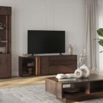 Elegancka nowoczesna dębowa witryna Essentia