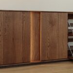 Szafka RTV 165 cm tabacco 4-drzwiowa Essentia