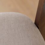 Krzesło dębowe z beżowym siedziskiem MAX