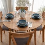 Klasyczny nowoczesny dębowy stół 90 cm Basic