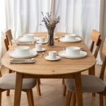 Klasyczny nowoczesny dębowy stół 90 cm Basic