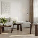 Klasyczny dębowy nowoczesny stolik 61 cm Asento