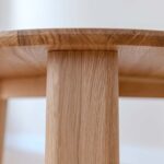 Klasyczny nowoczesny dębowy stolik 71 cm Asento