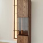 Elegancka nowoczesna dębowa witryna Essentia