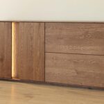 Loftowa dębowa nowoczesna komoda Essentia