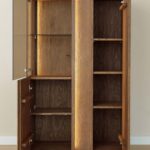 Elegancka dębowa nowoczesna witryna Essentia