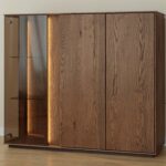 Klasyczna nowoczesna dębowa witryna Essentia