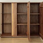 Klasyczna nowoczesna dębowa witryna Essentia