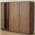 Klasyczna nowoczesna dębowa witryna Essentia