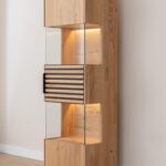 Dębowa Witryna z Lamelami Loftwood