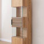 Dębowa Witryna z Lamelami Loftwood