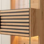 Dębowa Witryna z Lamelami Loftwood