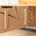 Nowoczesna Dębowa Szafka RTV Wisząca Loftwood