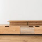 Szafka RTV Dębowa z Lamelami Loftwood