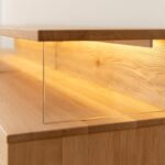 Szafka RTV Dębowa z Lamelami Loftwood