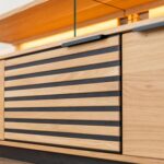 Szafka RTV Dębowa z Lamelami Loftwood