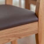 Solidne drewniane krzesło Set