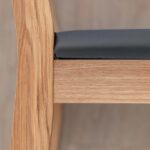 Solidne drewniane krzesło Set