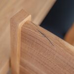 Solidne drewniane krzesło Set