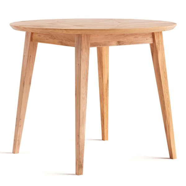 Okrągły Stół Dębowy 90 cm Basic