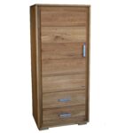 Wąska Komoda Dębowa ALAMOS