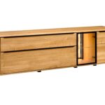 Duża Szafka RTV z Dębu Shine Typ 26