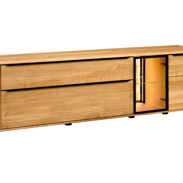 Duża Szafka RTV z Dębu Shine Typ 26