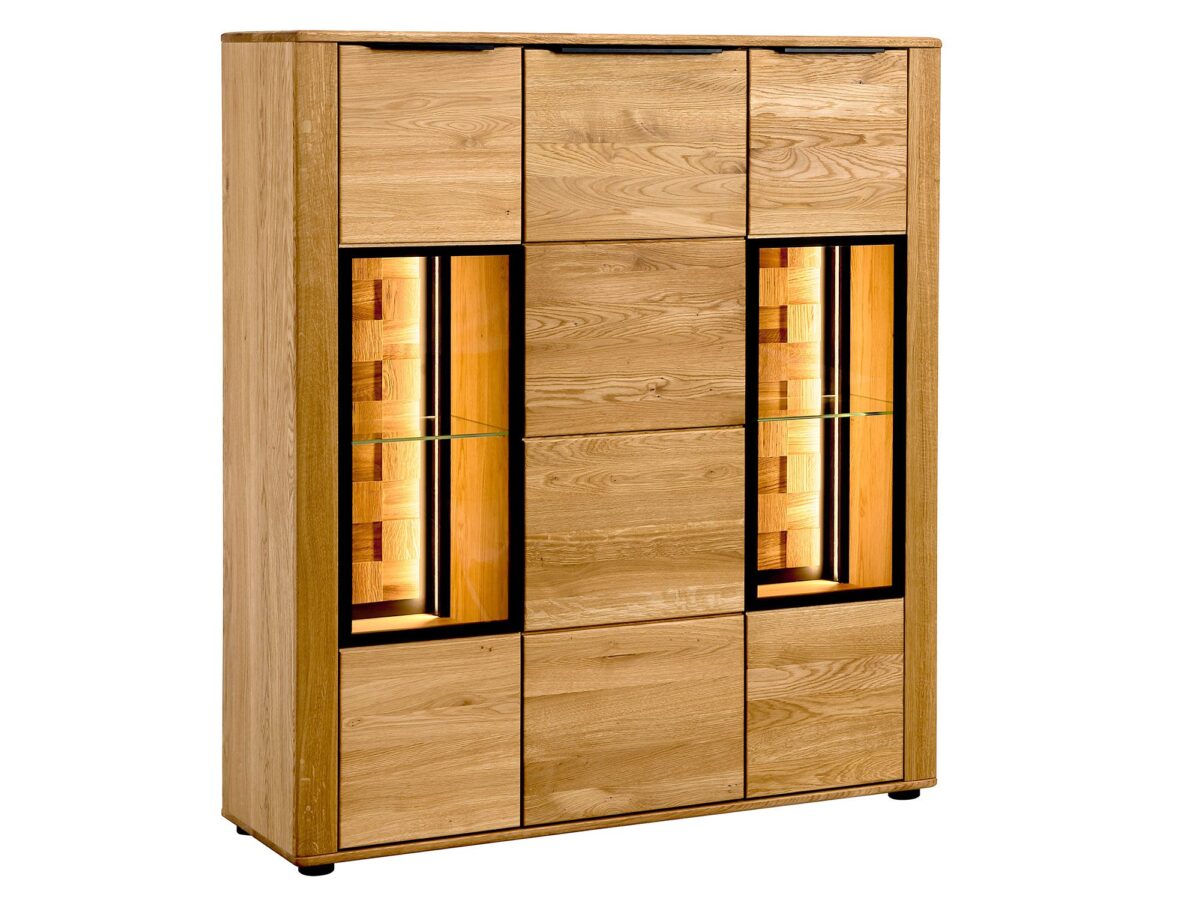 Komoda Wysoka z Dębu Shine Typ 47