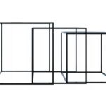 Stolik Kawowy Szklany 3 w 1 – Crystal