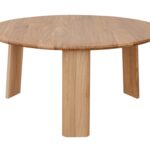 Klasyczny nowoczesny dębowy stolik 71 cm Asento