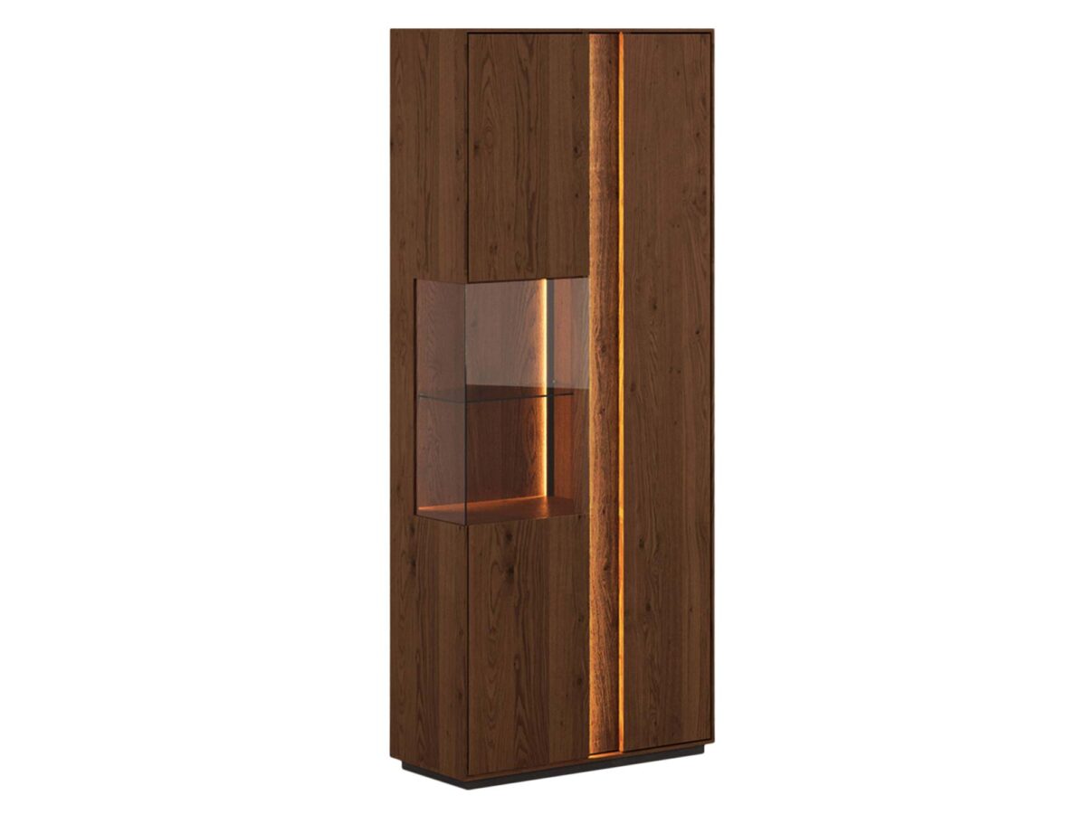 Elegancka dębowa nowoczesna witryna Essentia