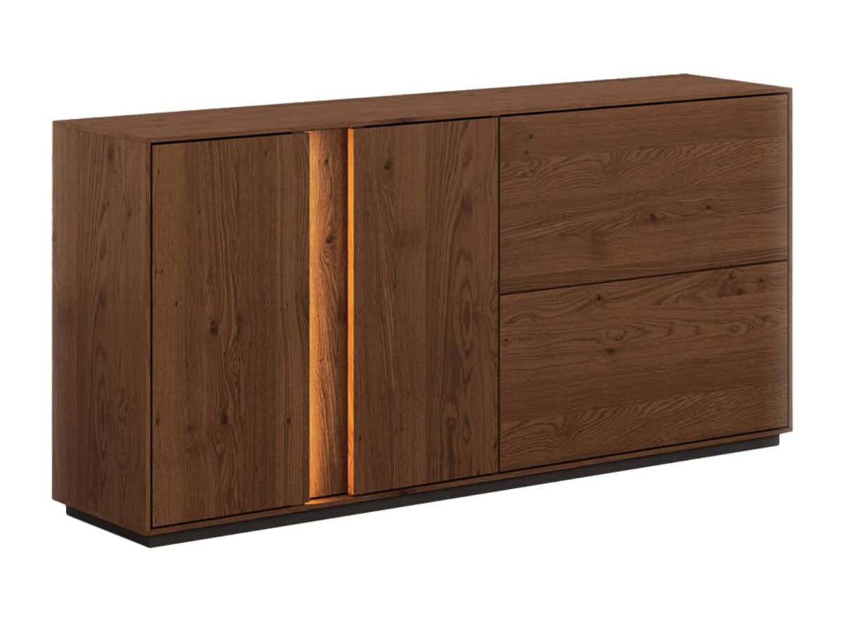 Loftowa dębowa nowoczesna komoda Essentia