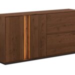 Loftowa dębowa nowoczesna komoda Essentia