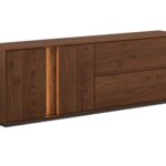 Nowoczesna dębowa szafka RTV 185 cm Essentia