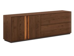 Nowoczesna dębowa szafka RTV 185 cm Essentia