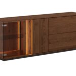 Szafka RTV 165 cm tabacco 2 półki Essentia