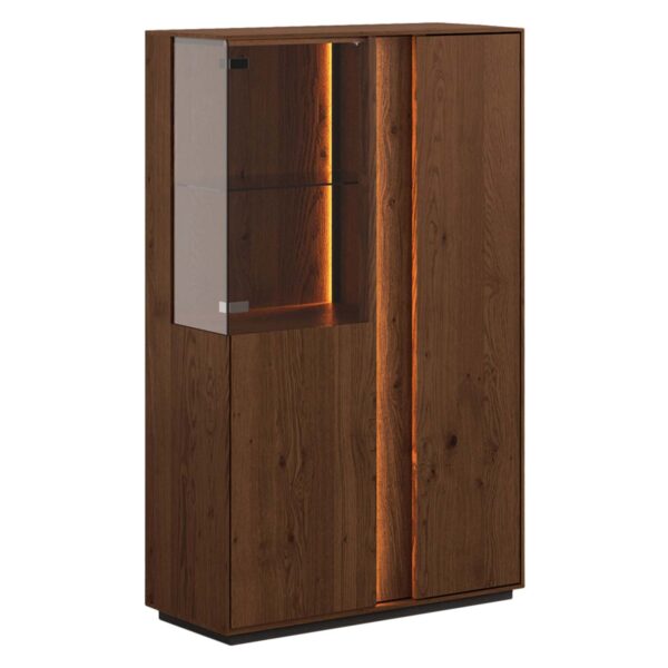 Elegancka dębowa nowoczesna witryna Essentia