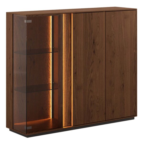 Klasyczna nowoczesna dębowa witryna Essentia