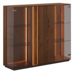 Elegancka nowoczesna dębowa witryna Essentia