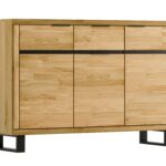 Komoda Dębowa na Metalowych Nóżkach – Nexor 32